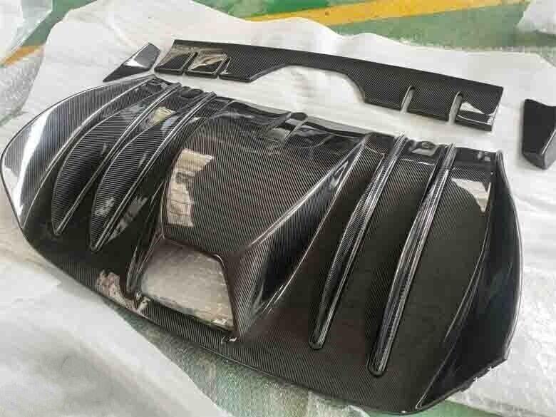 Carbon fiber rear diffuser bumper lip replacement part for Ferrari F430 (2004-09-)