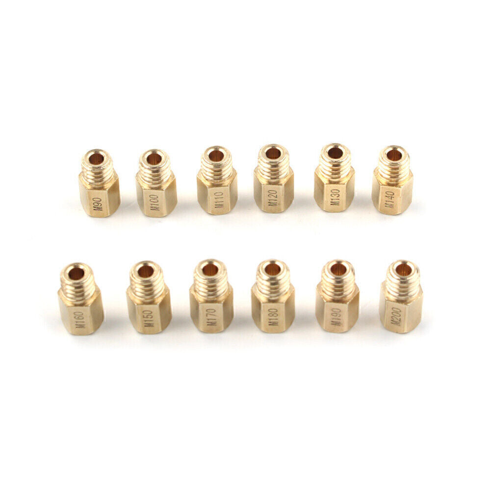 12Pcs Carburetor Main Jets VM TM Carb 90 - 200 Jets Motorcycle