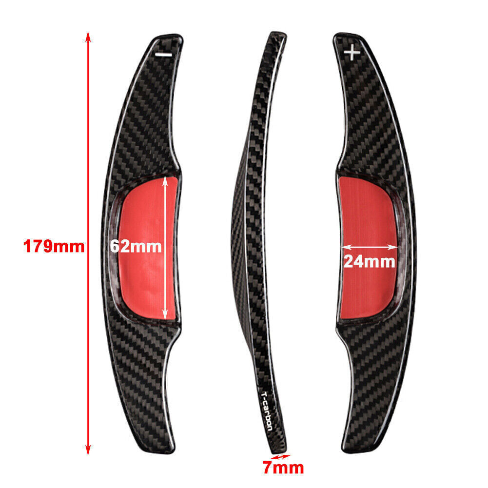 Carbon Fiber Steering Wheel Shift Paddle Extension Fit for Mazda 3 2020-2021 Black
