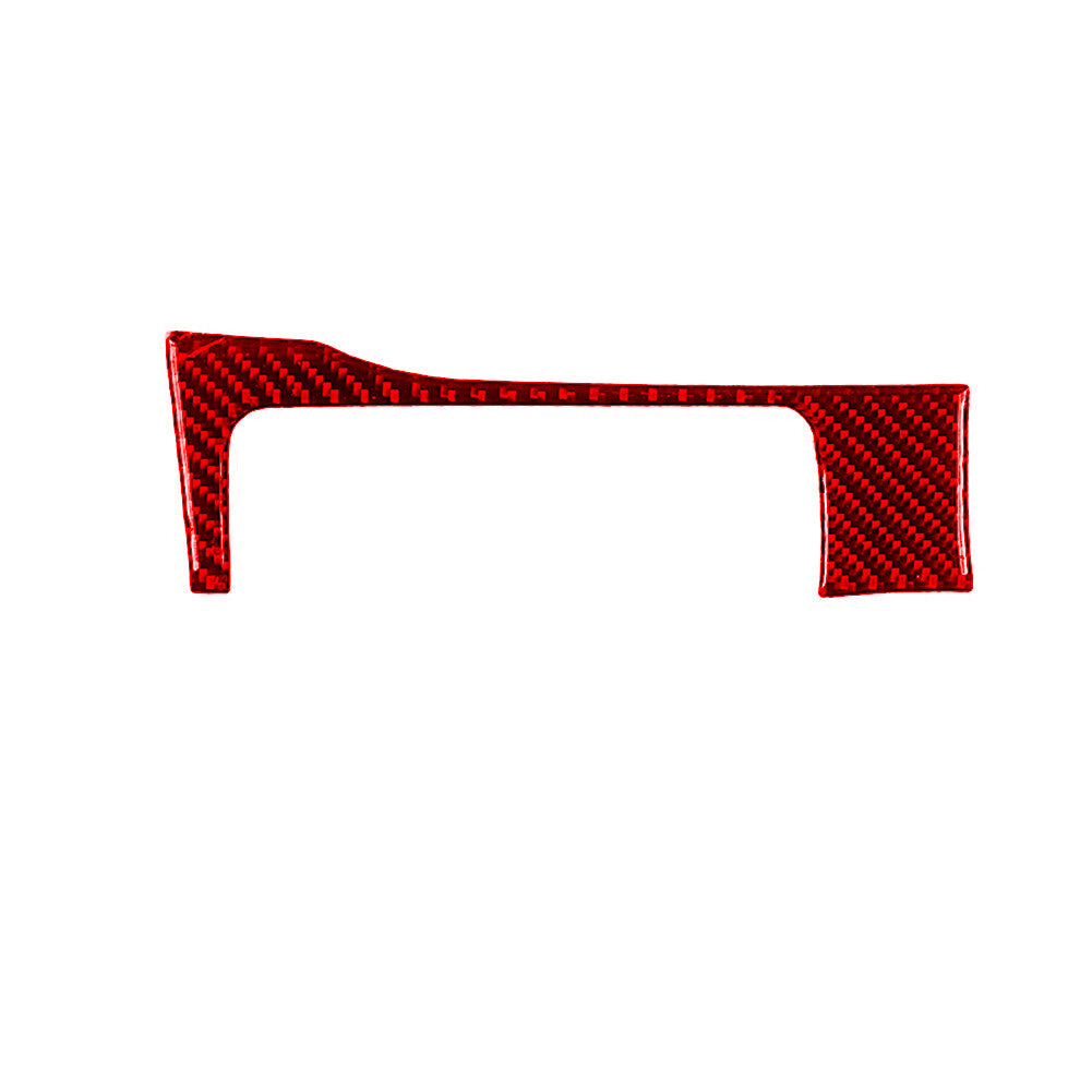 Red Carbon Fiber Headlight Control Frame Cover Trim for Toyota Tacoma 2016-2021