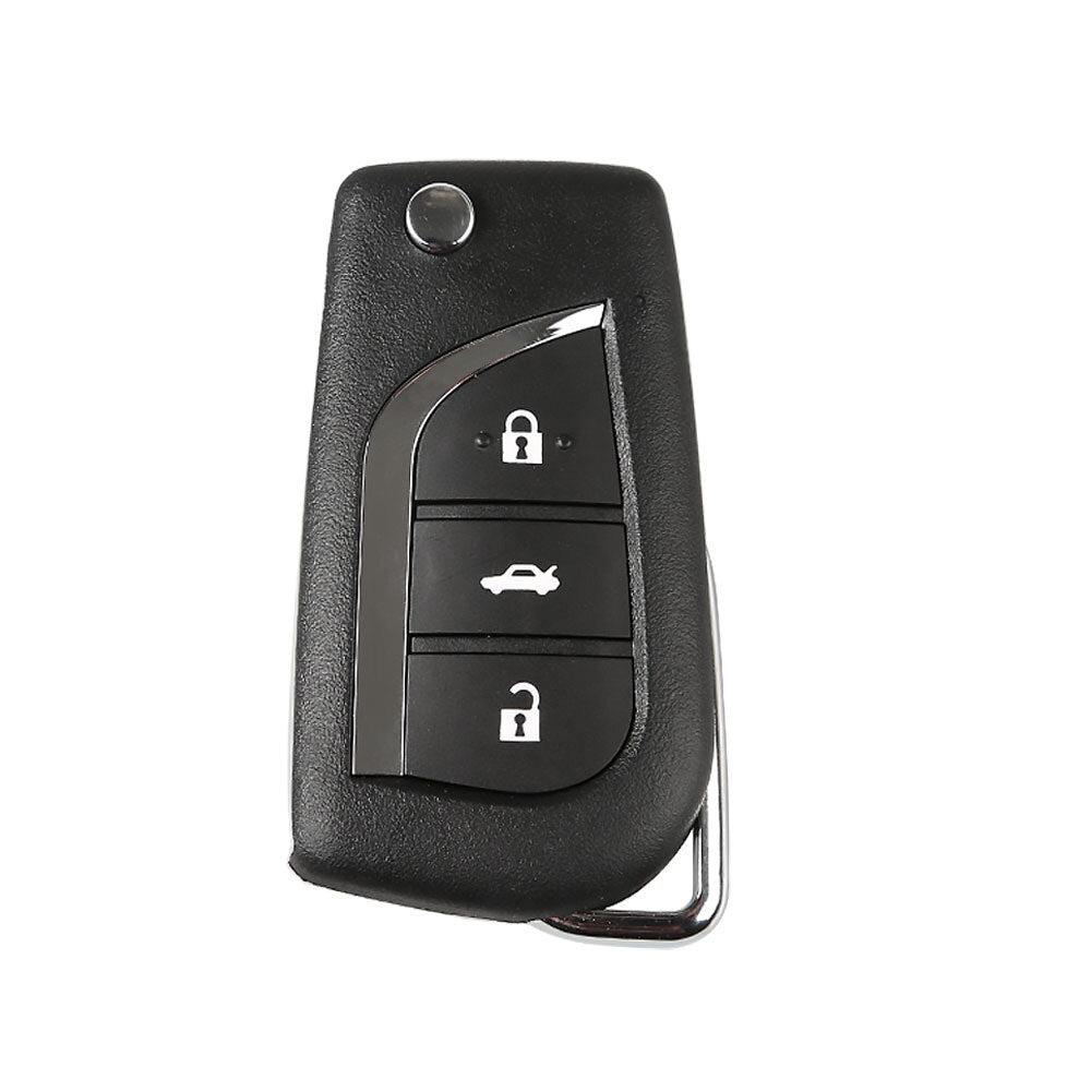 5Pcs XNTO00EN Wireless Remote Key for Toyota Flip Style 3 Buttons HK