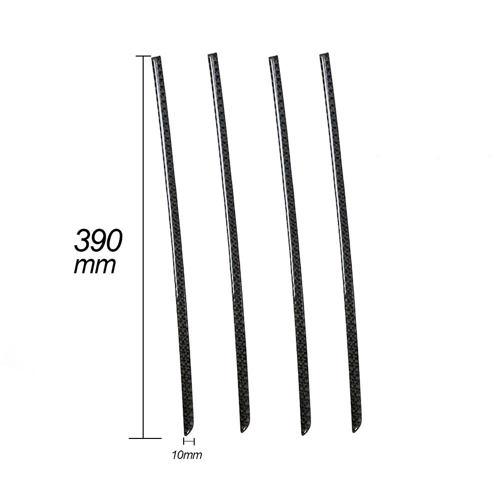 4Pcs Carbon Fiber Door Strip Cover Trim for Dodge Journey 2009-2010 SXT SE