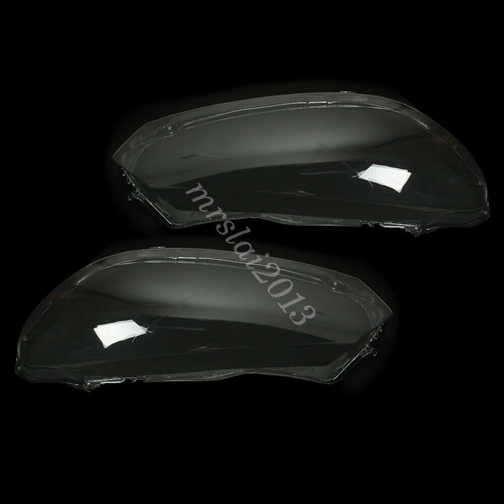 Headlight Lenses Cover Clear Lens Replacement L + R for VW for Golf 6 MK6 2010-2014