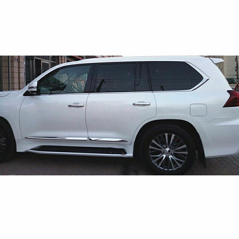 for Lexus LX570 2017-2021 Chrome Body Side Door Overlay Guard Cover Molding Trim