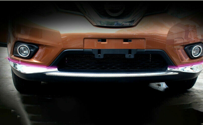 for Nissan Rogue 2014-2016 Chrome Front Bumper Side Corner Guard Cover Trim 2