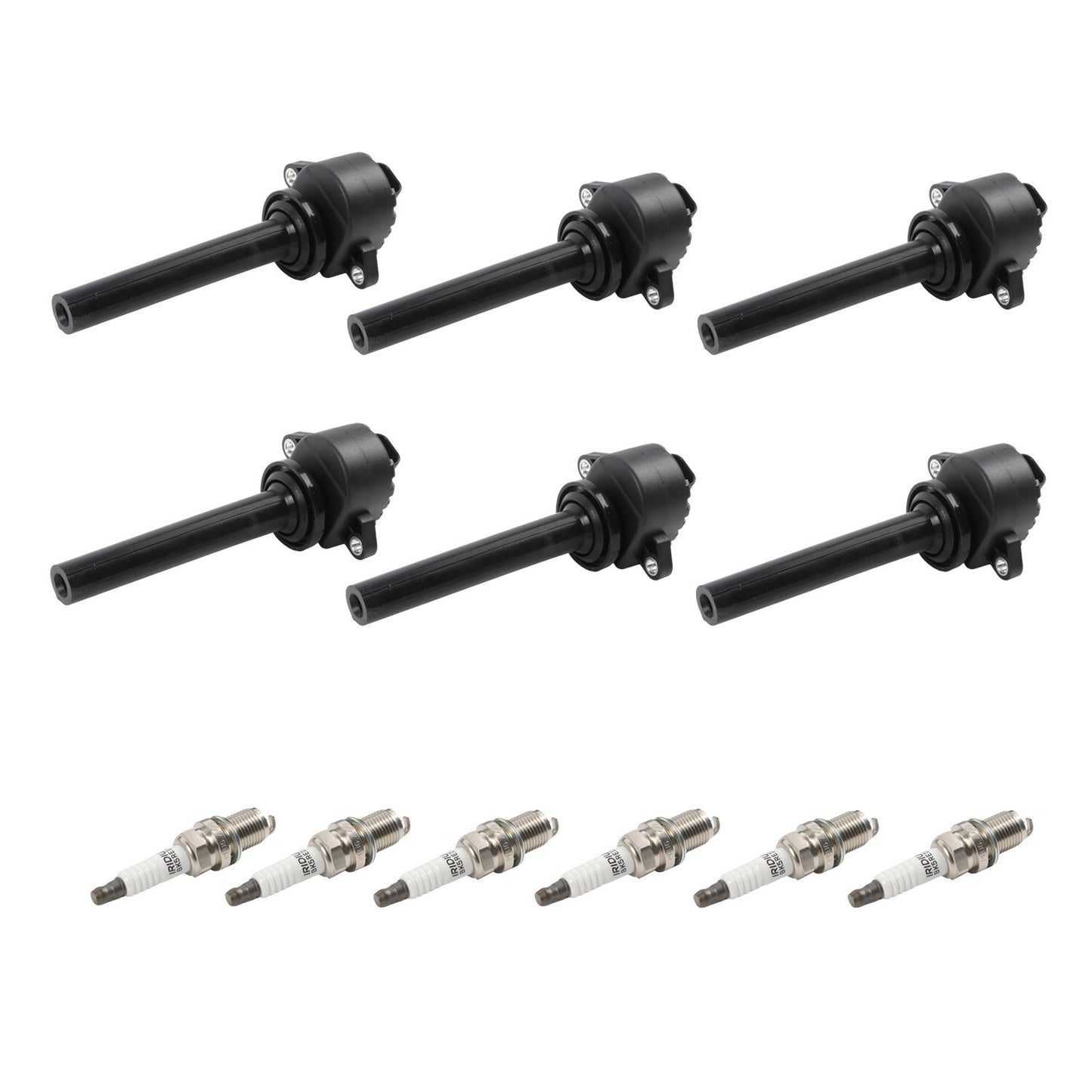 6PCS For 2000-2002 for Isuzu Trooper 3.5L V6 Ignition Coil Spark Plug UF252