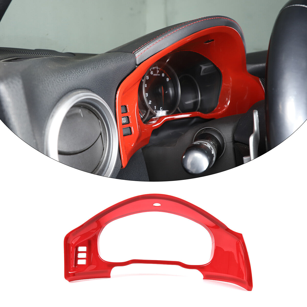 ABS carbon fiber center vent cover for Toyota FJ Cruiser 2007-21