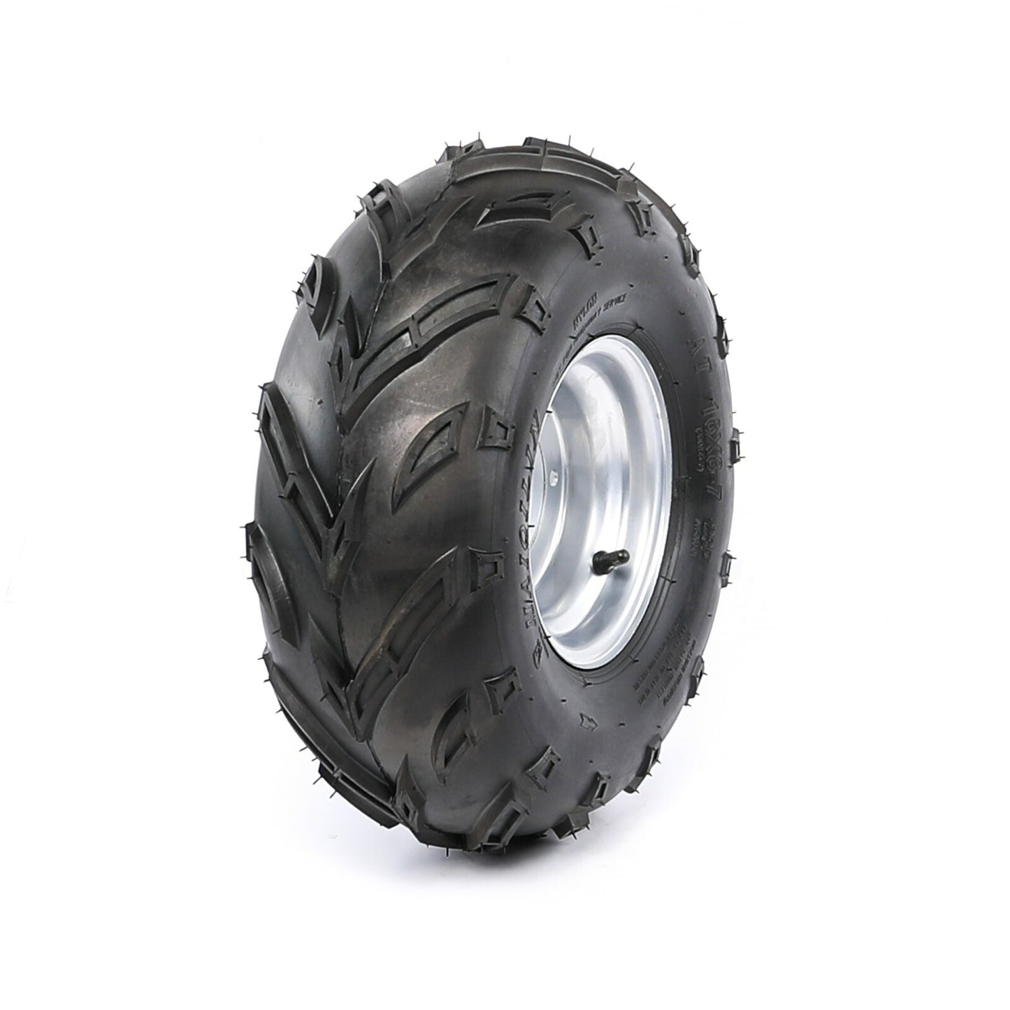Pair of 7-inch all-terrain vehicle tires, 4 bolts, 16x8-7 tires and rims, go-kart four-wheel for golf cart, Taodao