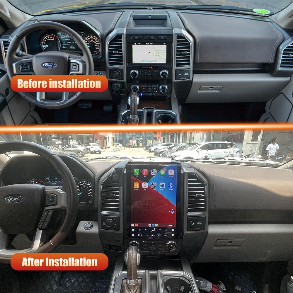 for Ford F150 F250 F350 2015-2023 Android 13 Vertical 2K 14.4 Screen GPS Radio