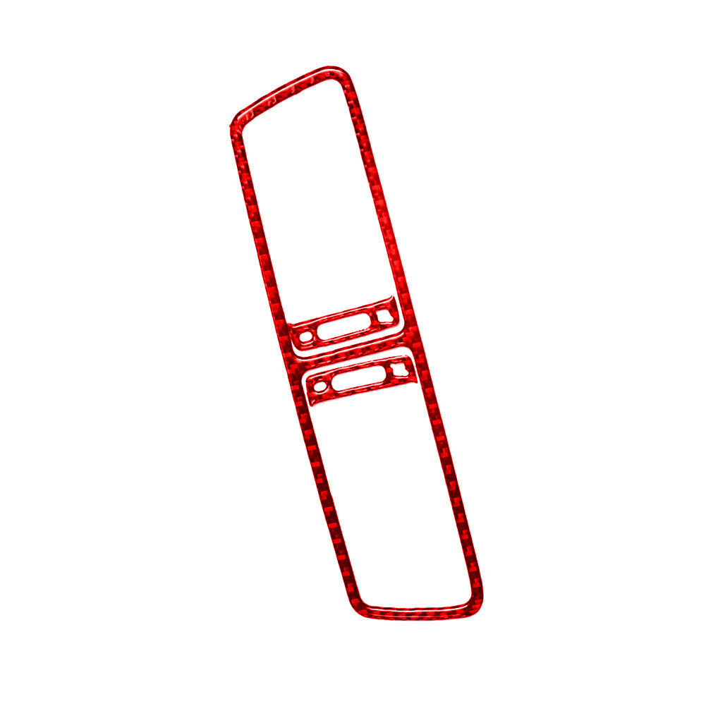 Red Carbon Fiber Center Air Vent Oulet Trim Cover for Volkswagen for Passat 2006-11