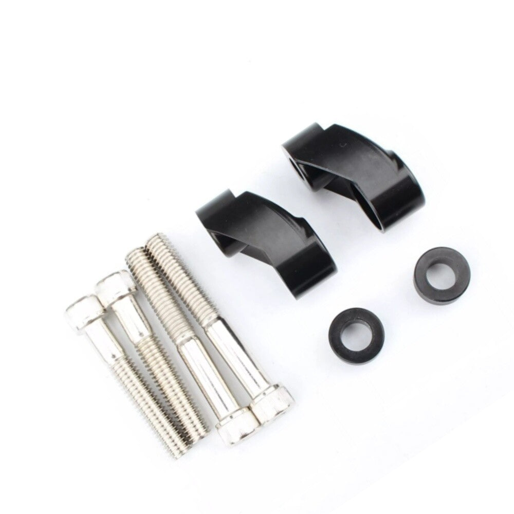 Black Front Turn Signal Mount Bracket Relocation Kit Fit for Harley Dyna 39 49mm