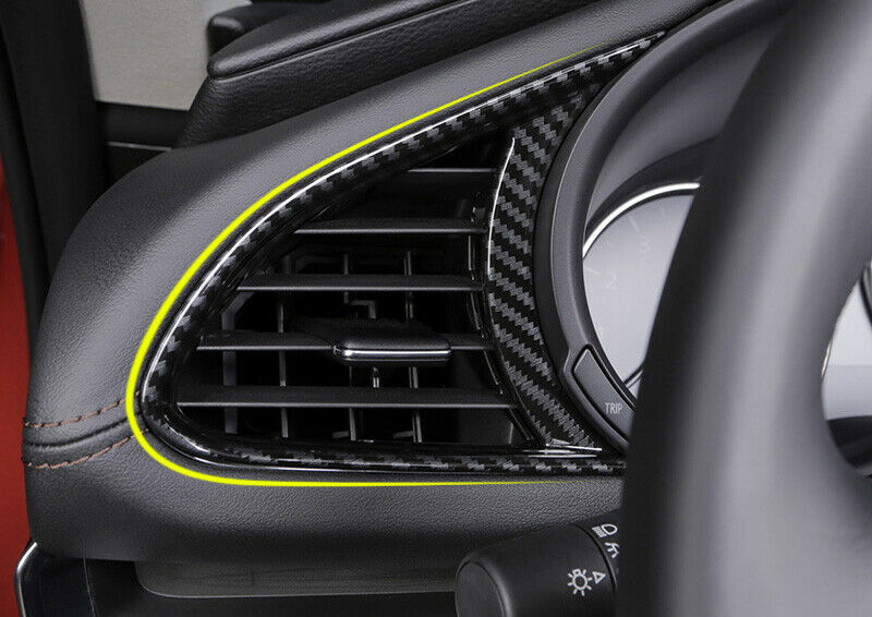 for Mazda 3 Axela 2019-2022 Carbon Fiber Side LR AC Air Outlet Vent Cover Trims