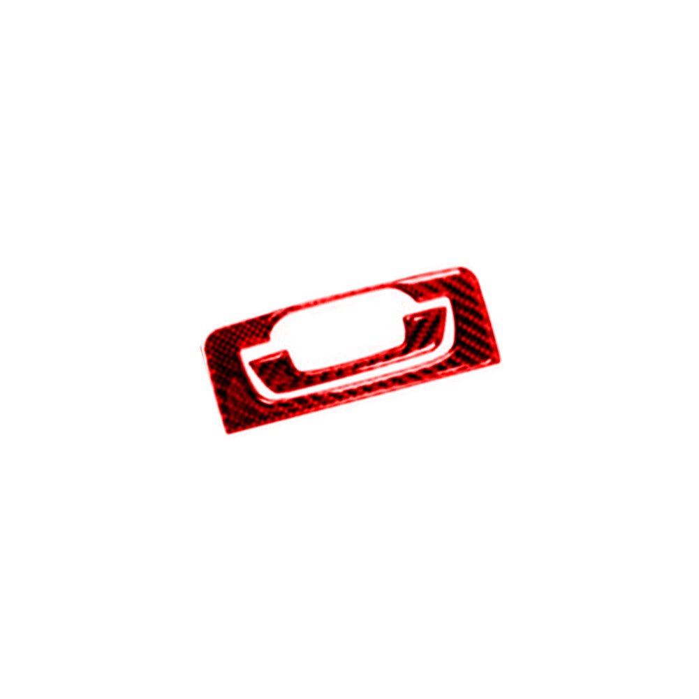Red Carbon Fiber Console Cup Holder Handle Trim for Honda CRV CR-V 2012-2014