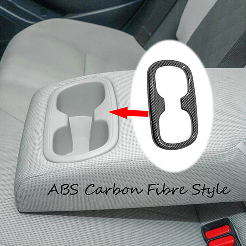 for Toyota for Corolla 20-2024 Carbon Fiber Style Inner Rear Water Cup Cover Trim 1X