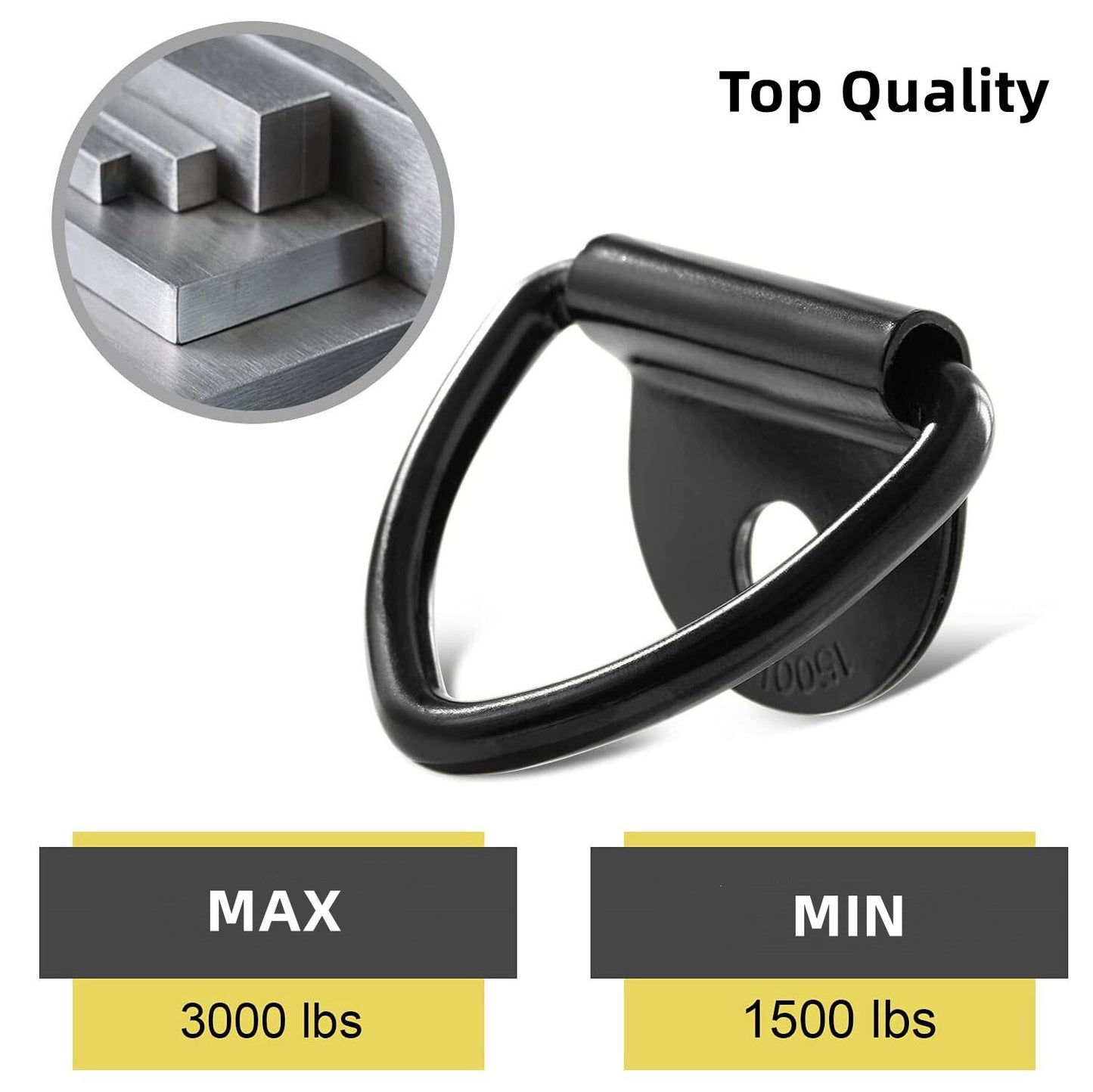 6p V-ring anchor 1/4 inch heavy-duty steel hook suitable for truck trailers