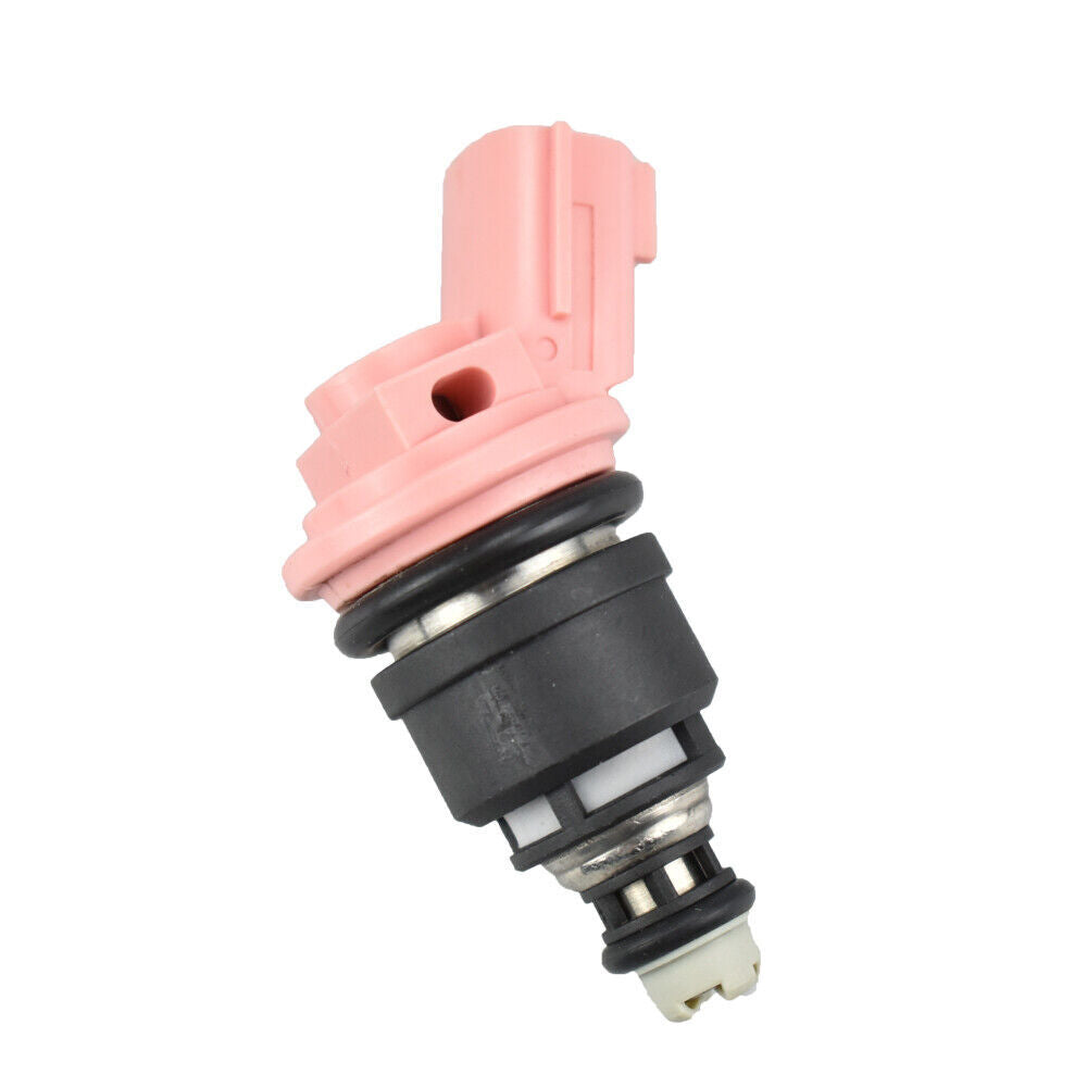 4-pack OE injectors 16600-57Y01 suitable for Nissan 1.6L L4 GA16DE engines manufactured between 1991 and 1999.