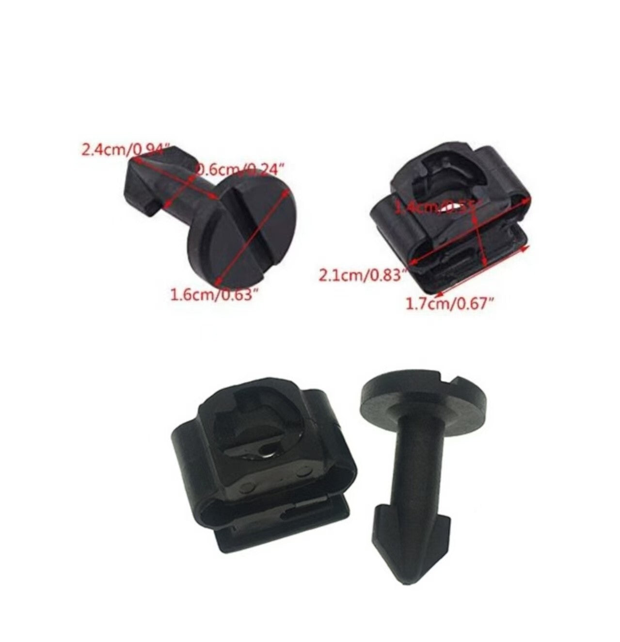 2 x Engine Cover Stud Stay Grommet Kit for Honda 91501-SS8-A01 91601-SS8-A01