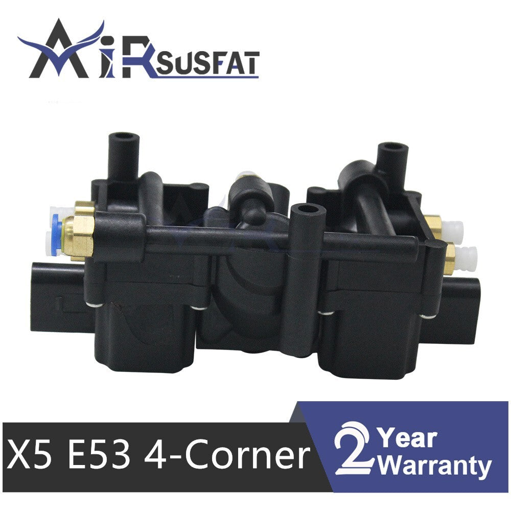 for Rolls-Royce RR1 RR2 for BMW X5 E53 4-Corner Air Suspension Solenoid Valve Block