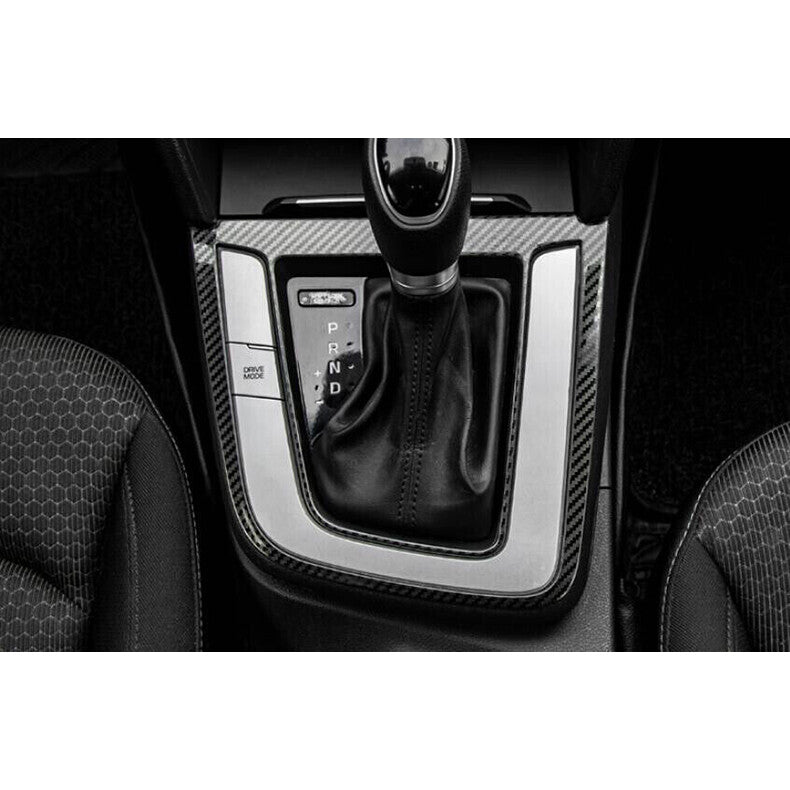 for Hyundai for Elantra 2017-2020 Carbon Fiber Interior Gear Shift Panel Frame Cover