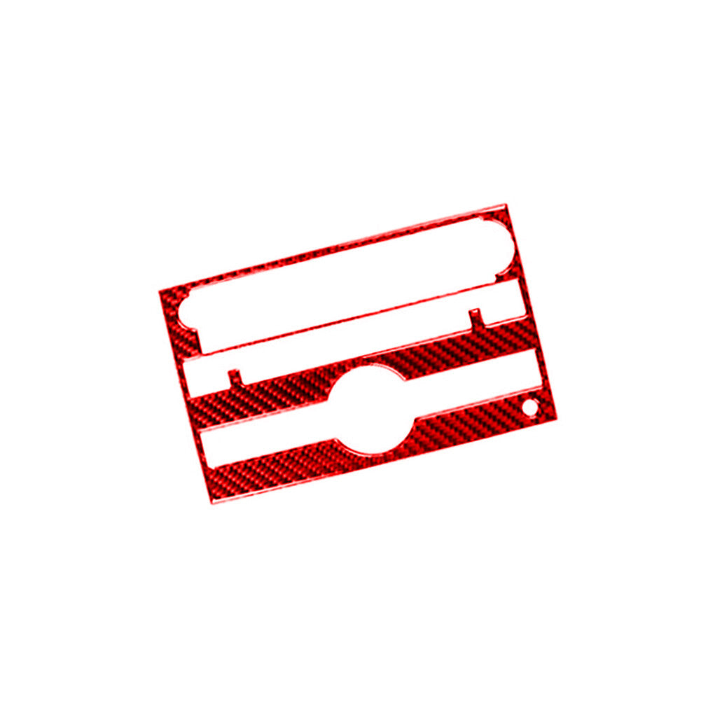 Red Carbon Fiber CD Player Cover Trim for Chevrolet COBALT 2005-2010 Type-B