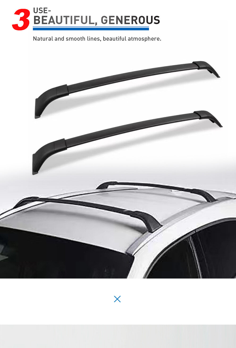 for TOYOTA Venza Holder Cross Bars Roof Rails Crossbar 2021
