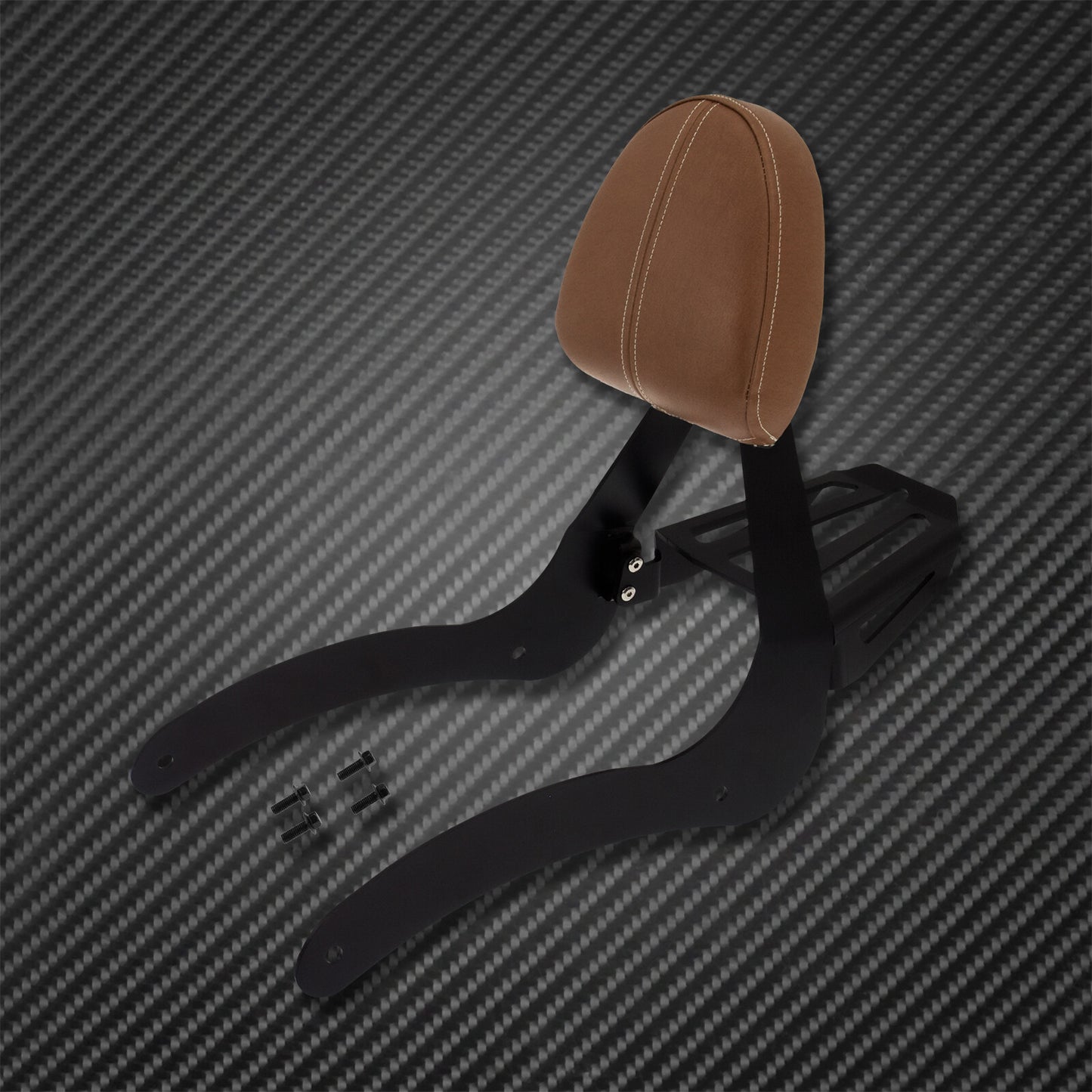 Brown Passenger Backrest Sissy Bar Rack Mounting Fit For Indian Scout 2015-2020