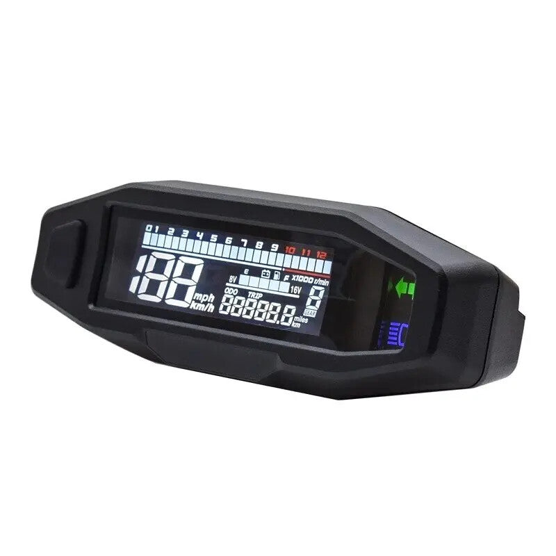 Motorcycle LCD Speedometer Digital Odemeter for Mini Universal RPM Electric Meter