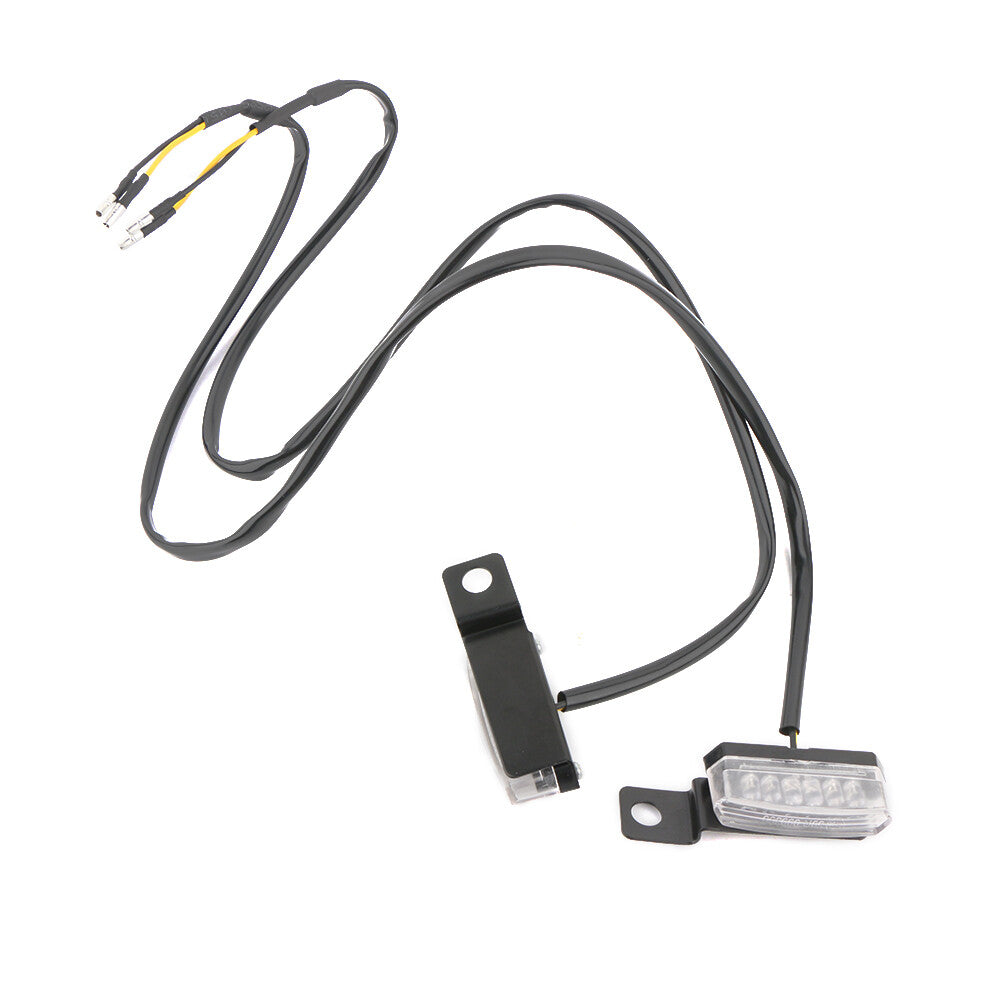 2-Piece for Mini LED Motorcycle Turn Signal Indicator Front and Rear Spike Lights Flashing Lights