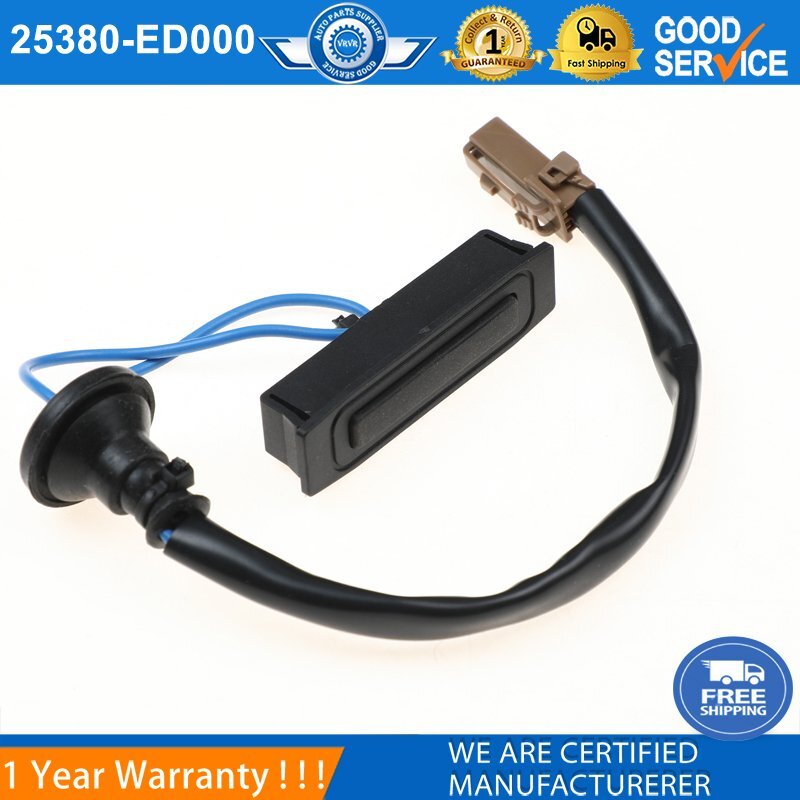 Trunk/Deck Cover Switch 25380-ED000 for Nissan Murano 2005 - 2007 and Versa 2007 - 2012