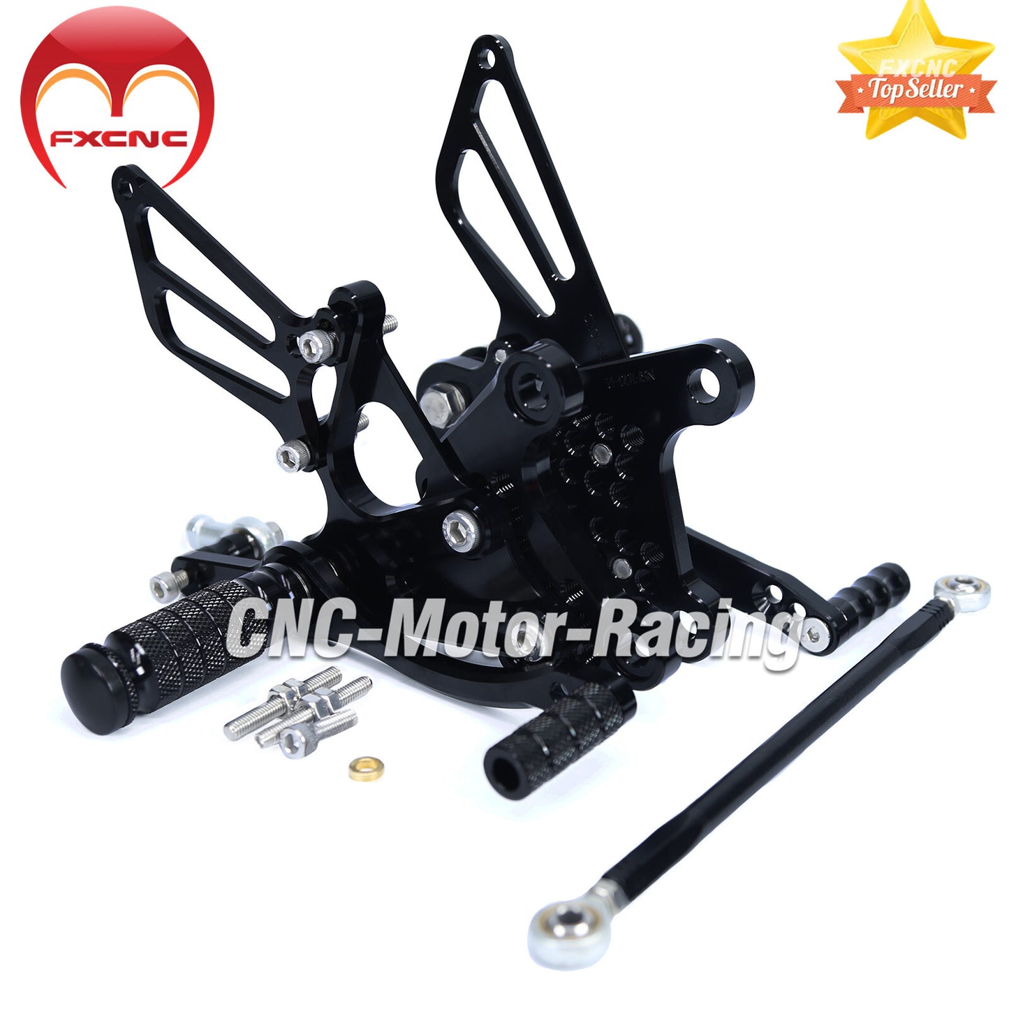 CNC geared footrests and pedals for Honda CBR300R 2011-2016 GP Shift Racing
