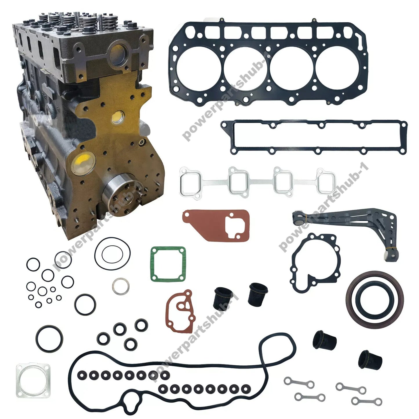 Cylinder Block AssemblyGasket for Yanmar 4TNV98 4TNV98-YTBL 4TNV98T Engine