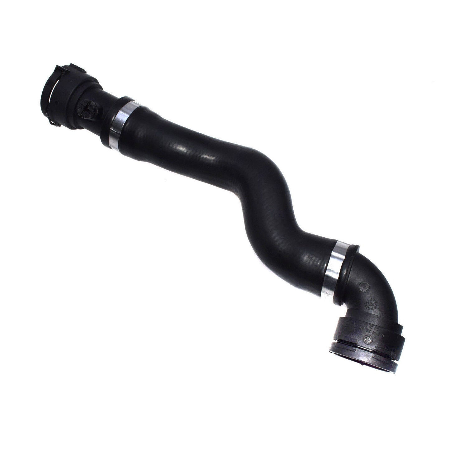 for BMW 525i 528i 530i 11531705223 Upper Coolant Radiator Hoses Screw Clamps New