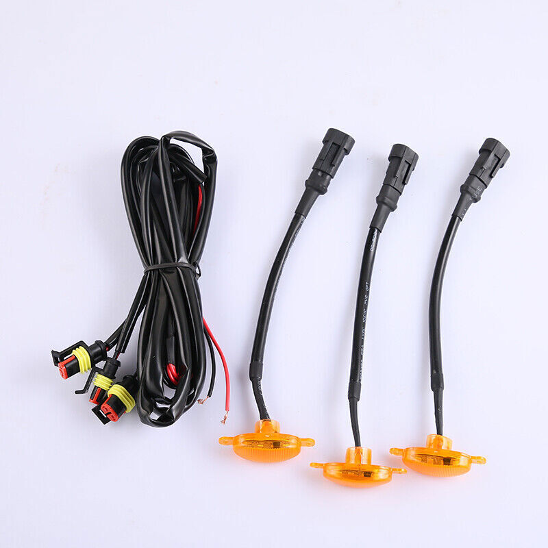 for Toyota Sequoia 2018-24 yellow Style Front Grill LED Marker Light Kit