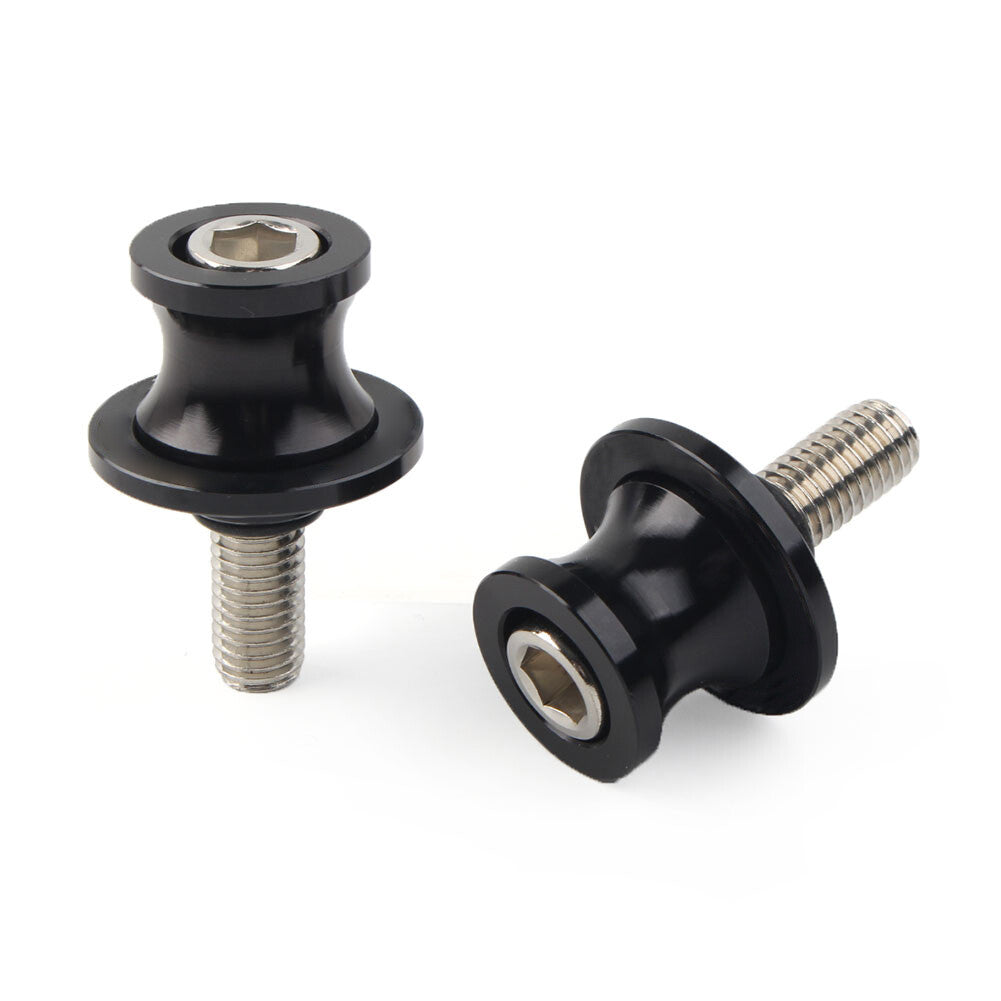 CNC Schwingenspulen Slider Stand Schrauben 10MM f¨¹r for KAWASAKI ZX6R 98-11 Schwarz