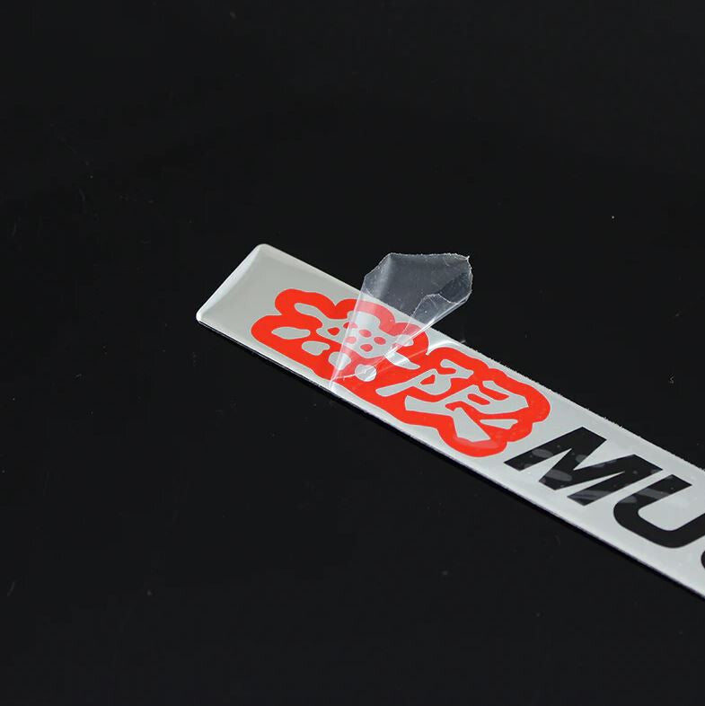 Mugen car rear sticker boots, trunk side badges for Subaru for Acura 2-piece set