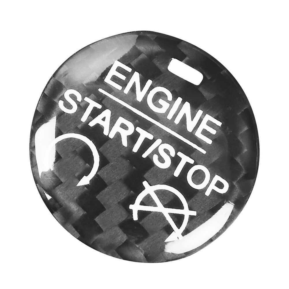 for Ford for Mustang 2015-2022 1Pcs 2.8cm Black Engine Start Stop Button Cover Trim