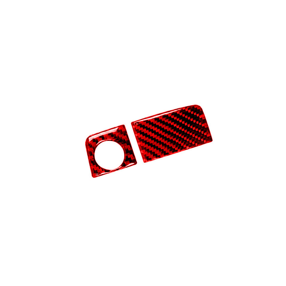 Red Carbon Fiber Glove Box Switch Cover Trim for Honda CRV CR-V 2012-2016