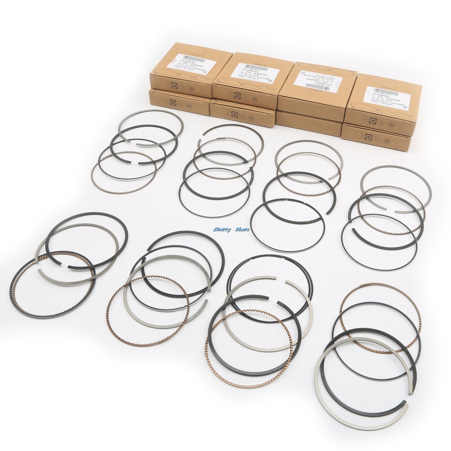 8 sets of piston rings ¦µ84.5 mm suitable for Audi S5 for A6 for A8 Q7 for Volkswagen Touareg 4.2L BVJ BBK BAR