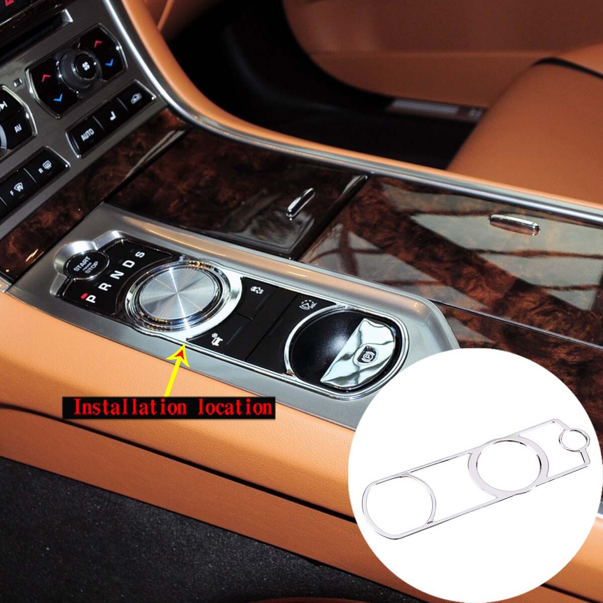 Carbon fiber ABS side vent trim frame for Jaguar for F-Type 2013-2024