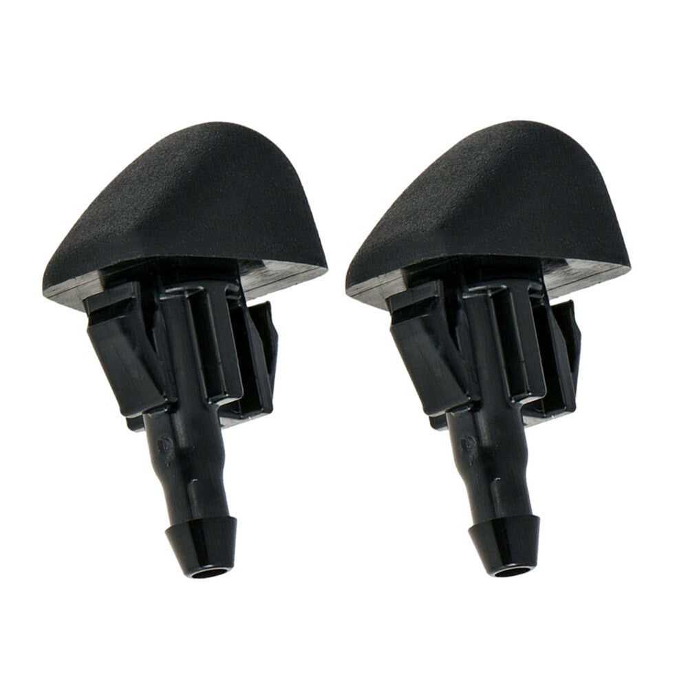 2pcs Water Spray Nozzle Windshield Washer Nossles For 2013-2018 for Mazda CX-5 Black