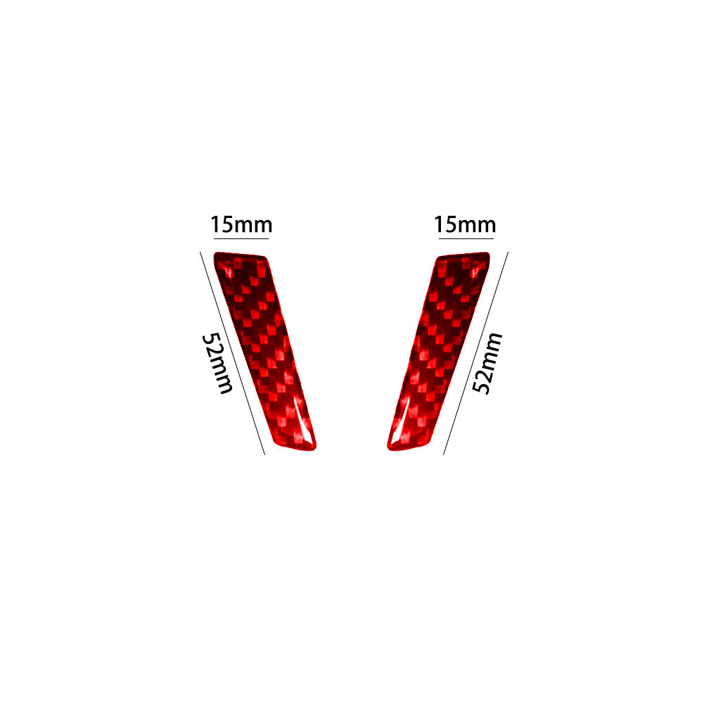 Red Carbon Fiber Steering Wheel Trim for Land Rover Discovery Sport 2015-2019