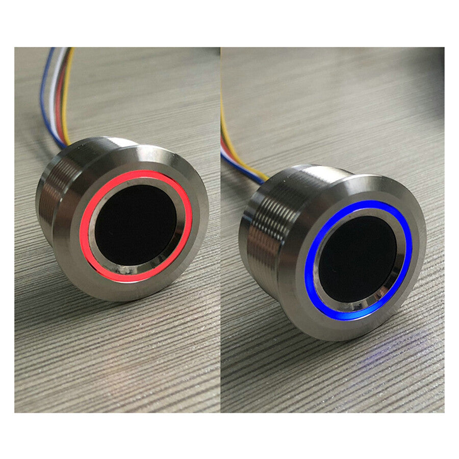 1x 12V LED Fingerprint Control Module Switch Start Lock For Car Door Ignition