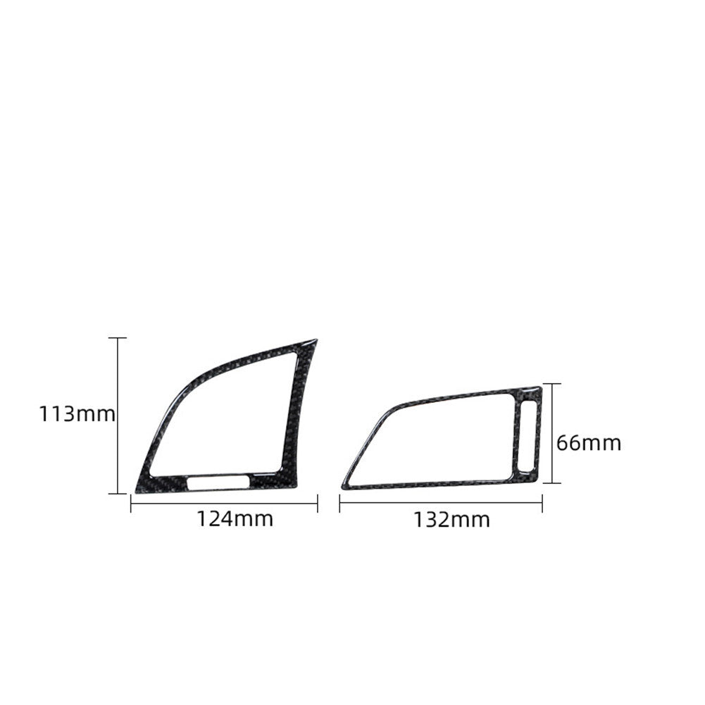 2Pcs Carbon Fiber Side Air Vent Outlet Cover Trim for Hyundai for Elantra 2016-2018