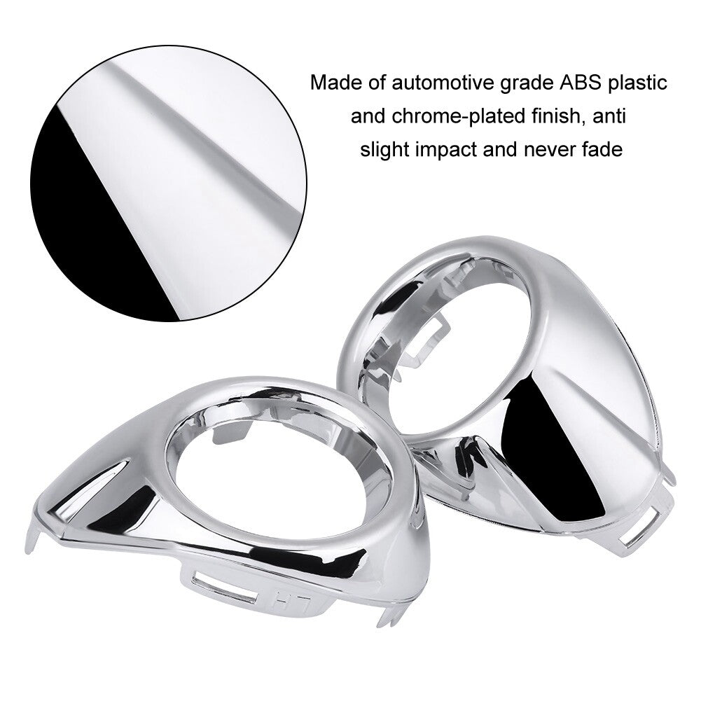 Hot Pair Of Front Bumper Fog Light Fog Lamp Bezel Cover Trim Part For 2012-2014