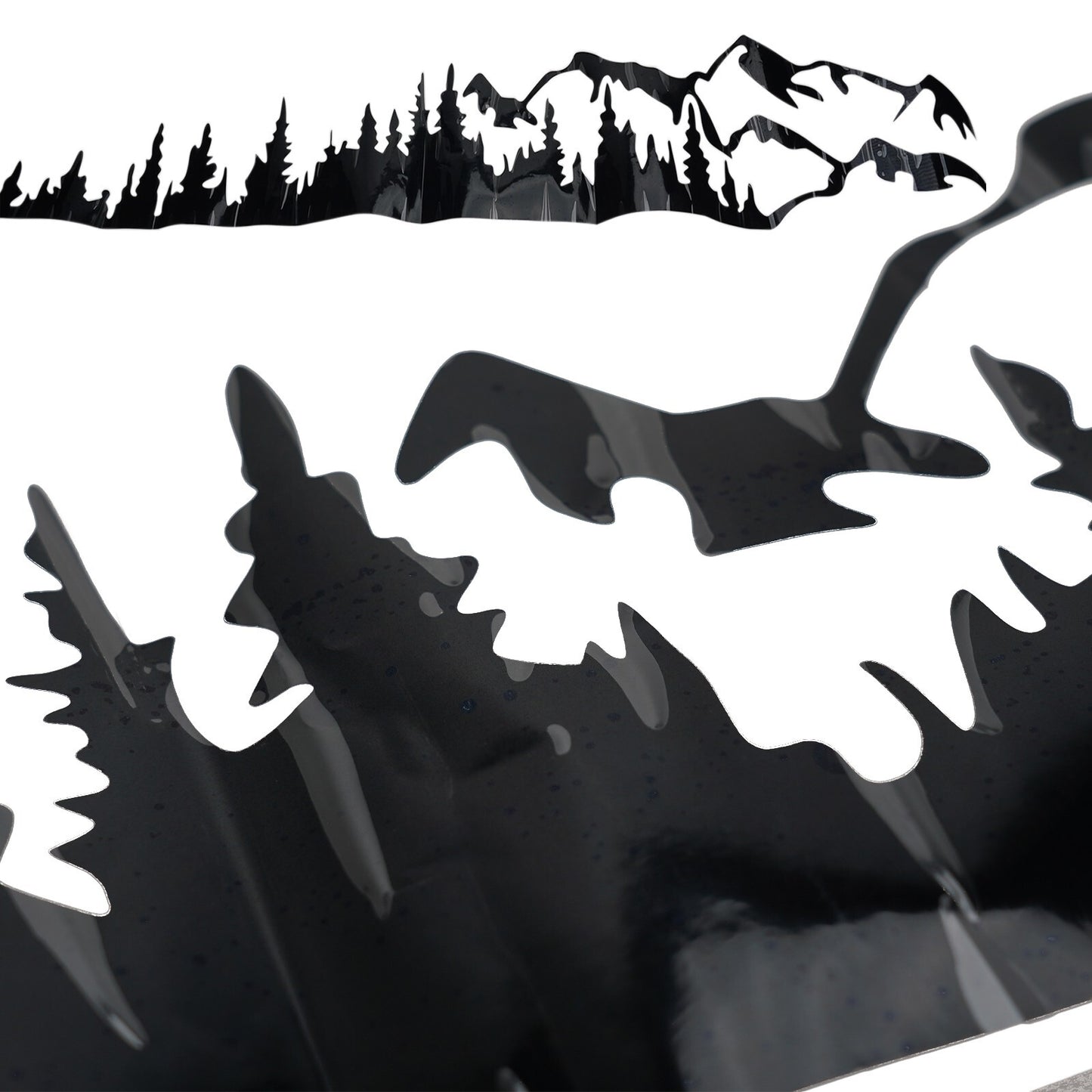 1X Sticker Car Tree Mountain-Forest Decal Vinyl Truck SUV/RV/LH Trailer Side New