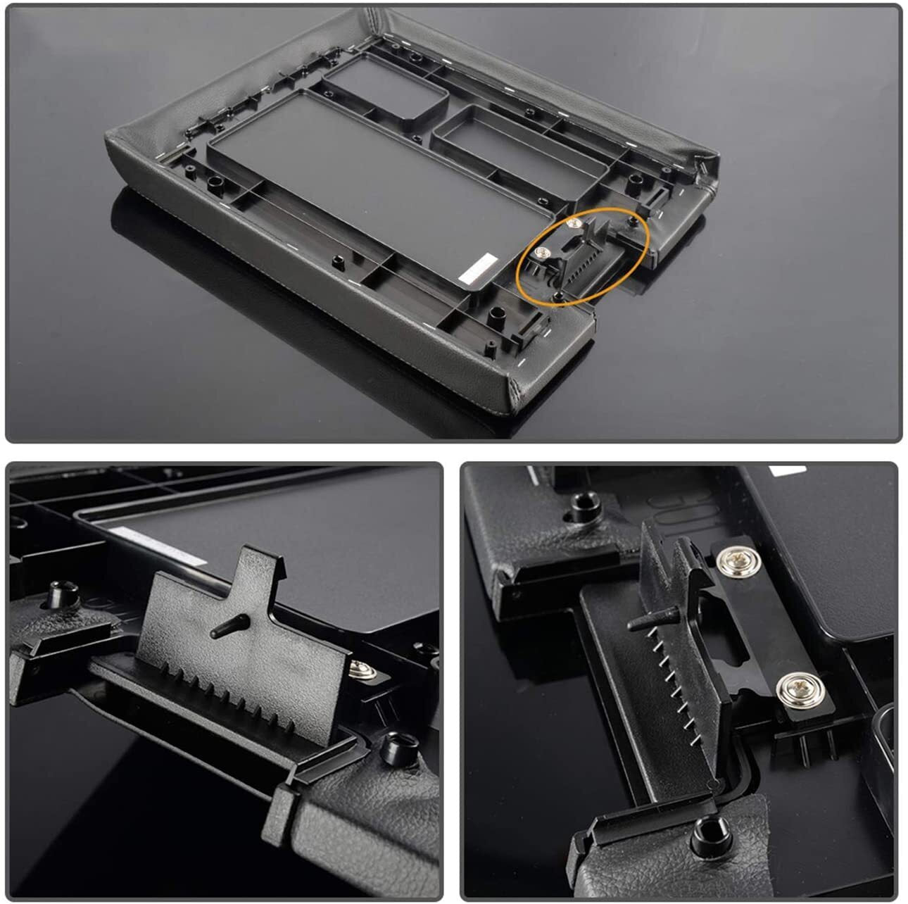 for Chevy Silverado Tahoe for GMC for Sierra for Yukon Center Console Armrest Latch Lid-Lock
