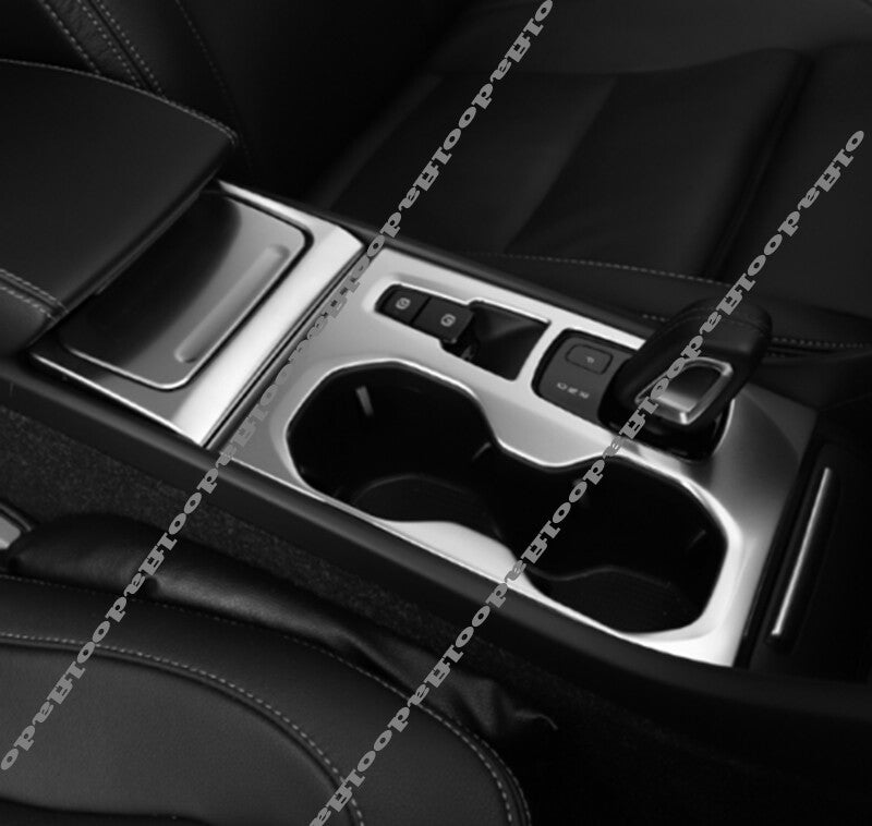 for Volvo XC40 2018-2024 Silver titanium central console gear shift panel trim