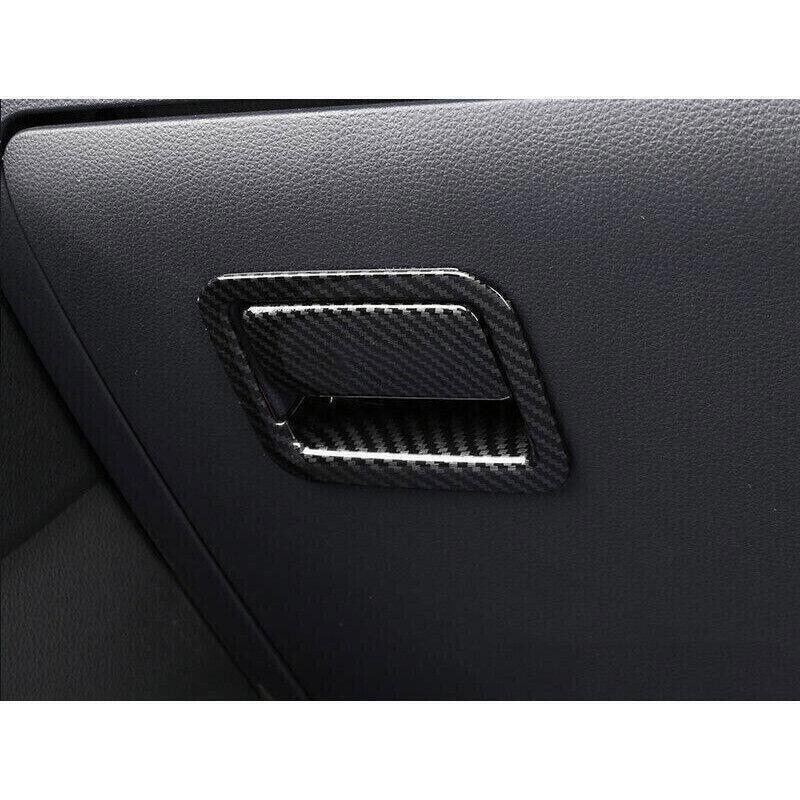 for Toyota RAV4 19-24 Carbon Fiber for Co -Pilot Glove Box Door Handle Cover Trims 2P
