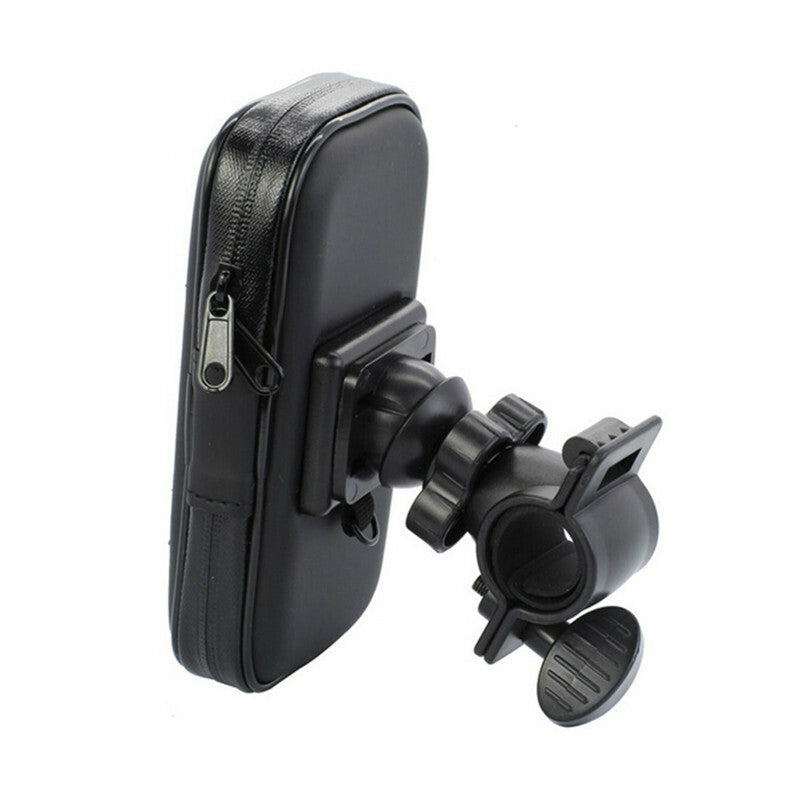 Motorcycle Waterproof 5.5in Phone Case Bag Handlebar 360 Degrees Mount Holder