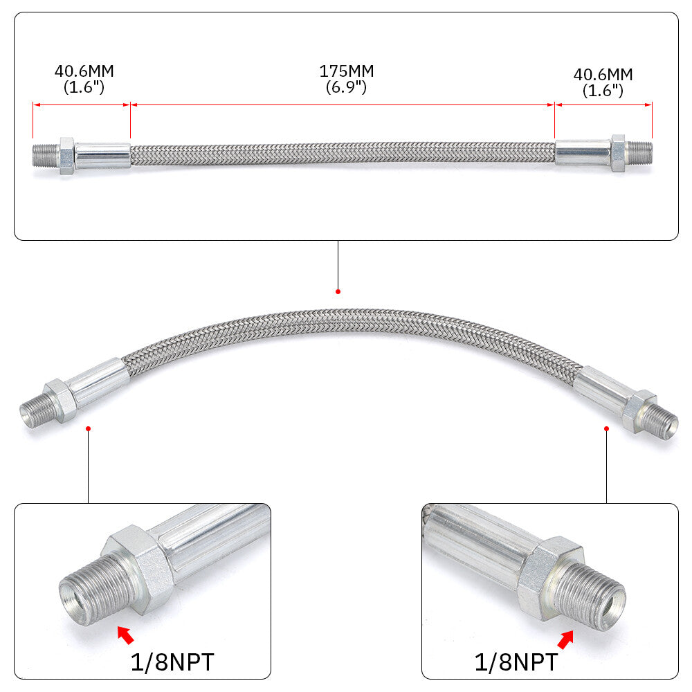 Billet LS Throttle Body Bypass Hose kit Coolant Steam Crossover LS1 LM7 LR4 LQ4